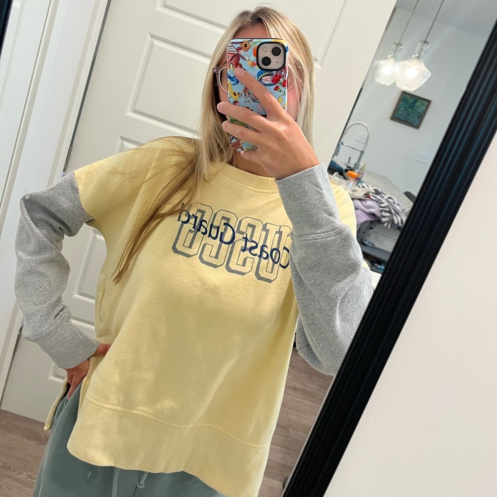 Graphic Coast Guard Color Block Sweatshirt